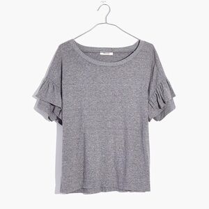 Madewell ruffled sleeve t-shirt